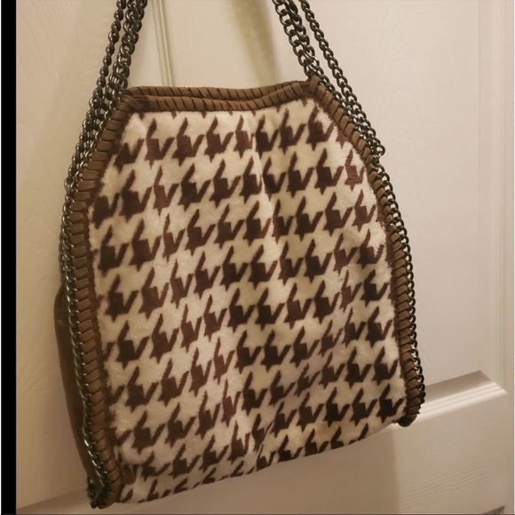 ITALIAN BOUTIQUE Houndstooth Tote Bag - Picture 2 of 5